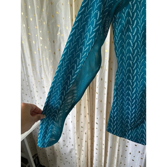 NWOT Pebble Beach Curve Geo Dry Luxe Performance Quarter Zip Rash Guard XS - Picture 3 of 7